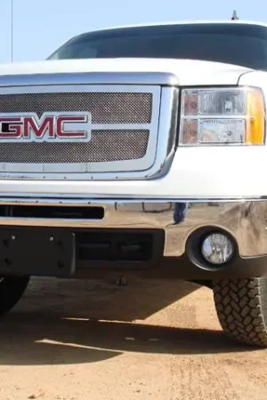 GMC Sierra T-Rex Upper Class Polished Stainless Mesh Grille - Overlay with Logo Opening - 54207 Crafted