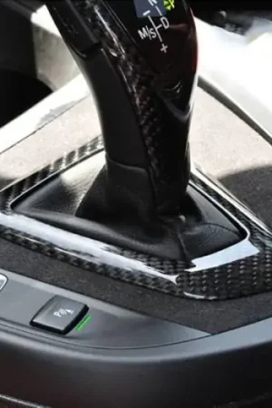 BMW F22 F87 Carbon Fiber Alcantara Shift Console Trim bmwf22018 Secure Checkout