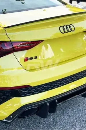 Genuine Audi RS3 8Y Carbon Fiber Rear Diffuser audirs305