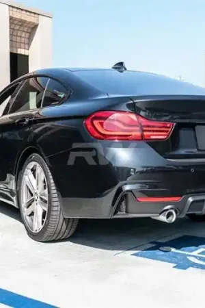 BMW F32 F33 F36 Performance Style Black Diffuser - 428i, 430i bmwf32017-1 Final Sale