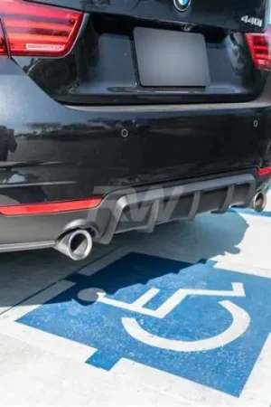 BMW F32 F33 F36 Performance Style Black Diffuser - 435i, 440i bmwf32017-2 Secure Checkout