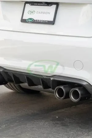 In Demand BMW F87 M2 Performance Style Carbon Fiber Diffuser bmwf8701