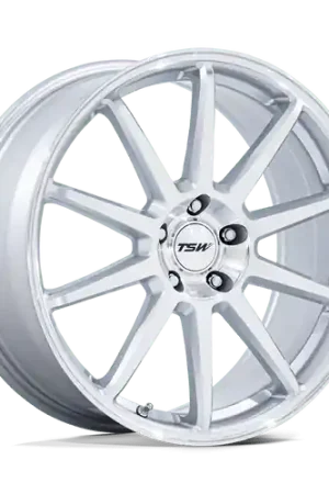 TSW TW004 CANARD 5X114.3 19x10.5 +43 GLOSS SILVER W/ MACHINED FACE Hot Picks