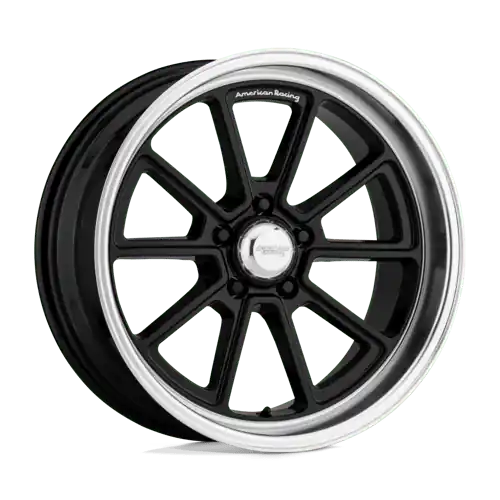 American Racing Vintage VN510 DRAFT 5X120.65 18X10 0 GLOSS BLACK W/ DIAMOND CUT LIP Factory Price