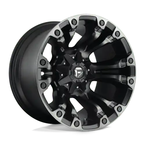 Genuine Fuel 1PC D851 VAPOR 5X114.3/5X127 17X9 +1 MATTE BLACK GRAY TINT