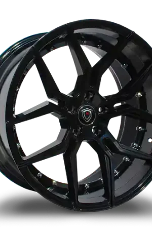 MARQUEE WHEELS M1000 5x112 20x9+33 GLOSS BLACK Warranty Included