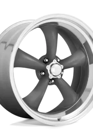American Racing Vintage VN215 CLASSIC TORQ THRUST II 5X114.3 15X10 -44 MAG GRAY MACHINED LIP Seasonal Sale