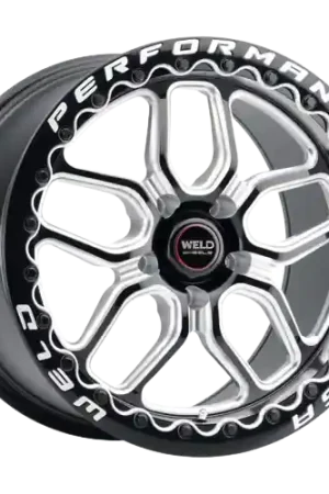 WELD Performance Laguna Beadlock 5x114.3 18x10 +30 Gloss Black/Milled Diamond Cut Lip Special Offer