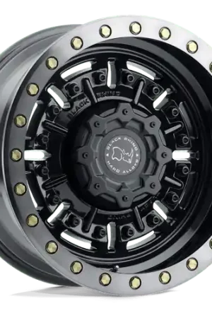 Black Rhino ABRAMS 6X120 17X8.5 0 GLOSS GUN BLACK W/ MACHINED DARK TINT Handmade