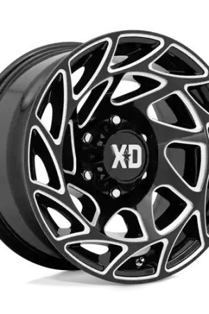 High Quality XD XD860 ONSLAUGHT 8X165.1 20X12 -44 GLOSS BLACK MILLED