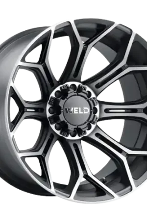 WELD Off-Road Gradient 8x180 24x14 -70 Satin Black Machined DDT Latest
