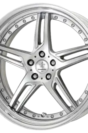In Demand DURANDAL DD5.2 SILVER POLISHED 5x105 19X9.5 +55MM