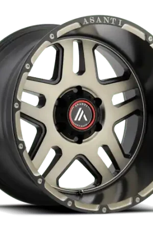 Asanti Off Road AB809 ENFORCER 8X170 22X10 -18 MATTE BLACK MACHINED W/ TINTED CLEAR Latest