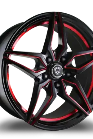Reduced Price MARQUEE WHEELS M3259 5x114.3 18x9+38 BLACK / RED MILLING