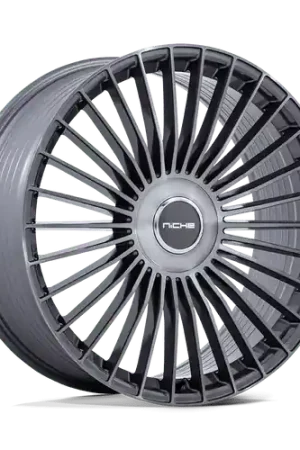 Niche 1PC NC282 SERENE 5X108/5X112 20x10.5 +45 GLOSS TITANIUM BRUSHED New Arrival