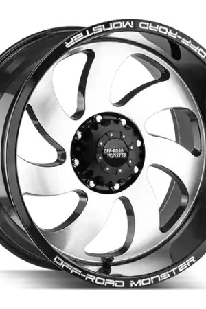 Off Road Monster M07 6x139.7 24x12-44 Gloss Black Machined High Quality