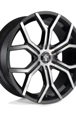 DUB 1PC S209 ROYALTY BLANK 24X9.5 +20 GLOSS MACHINED DOUBLE DARK TINT Authentic