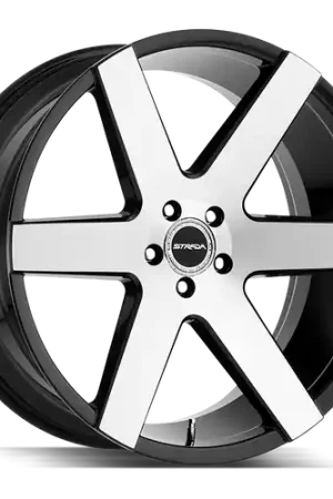 Strada Coda 5x127 26x10 +25 Gloss Black Machined Hot Deal