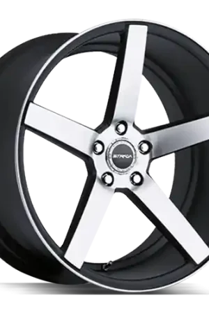 Hot Deal Strada Perfetto 5x115 20x9.5 +15 Gloss Black Machined