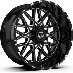 TIS 548BM 6X135/6x139.7 20x12 -44 Gloss Black w/Milled Accents Get Yours