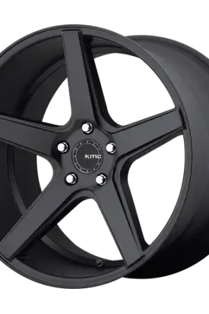 KMC KM685 DISTRICT 5X112 20X10.5 +45 SATIN BLACK Low Price