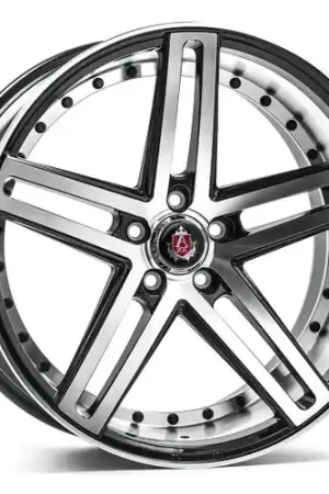 Special Discount Axe EX20 5x112 19X9.5+40 BLACK AND POLISHED FACE