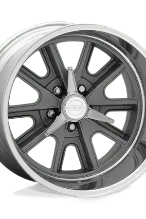 American Racing Vintage VN427 SHELBY COBRA 5X120.65 17X9.5 -69 TWO-PIECE MAG GRAY CENTER POLISHED BARREL Same Day Shipping