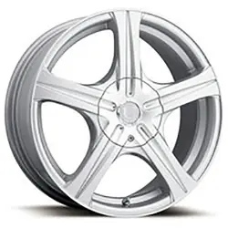 Ultra 403S Slalom 5X100/5x114.3 15x6.5 +35 Silver w/ Clear Coat Price Drop