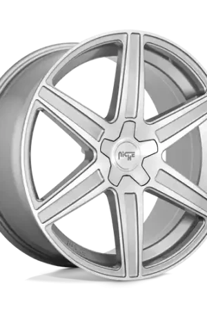 Express Delivery Niche 1PC M241 CARINA 5X112 20X9 +27 ANTHRACITE AND BRUSHED TINTED CLEAR