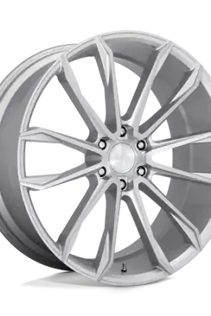 Hot Picks DUB 1PC S248 CLOUT 6X135 24X10 +30 GLOSS SILVER BRUSHED