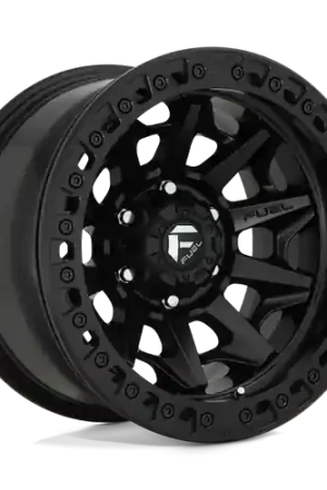 Get Yours Fuel 1PC D114 COVERT BEADLOCK 6X139.7 17X9 -15 MATTE BLACK