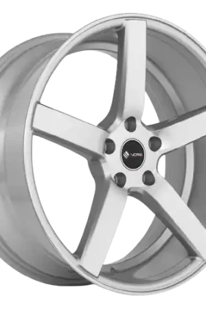 Free Returns Vors TR5 5x108 18x9  +35 Silver Machine Face