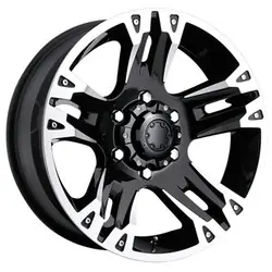Ultra 235B Maverick 6x139.7 16x8 +10 Gloss Black w/Machined Accents Exclusive