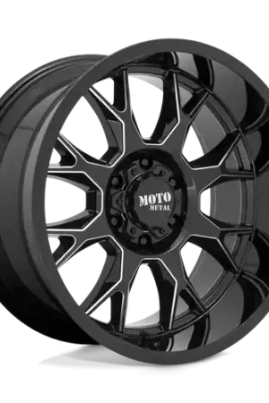Moto Metal MO806 8X170 22X12 -44 GLOSS BLACK MILLED Fast Shipping