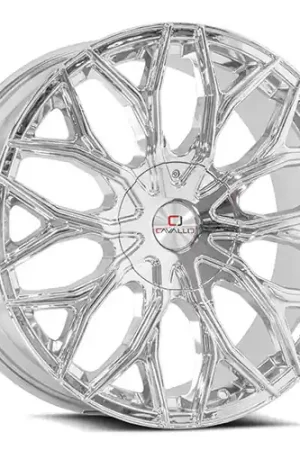 Worldwide Shipping Cavallo CLV-37 5x112/5x114.3 18x8 +35 Nano Chrome