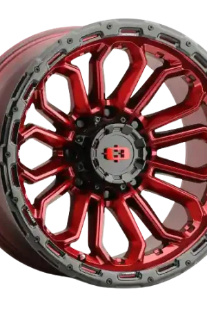 Best Choice Vision Off-Road 405 Korupt 5x127 20x9+10 Gloss Red w/Gloss Black Lip