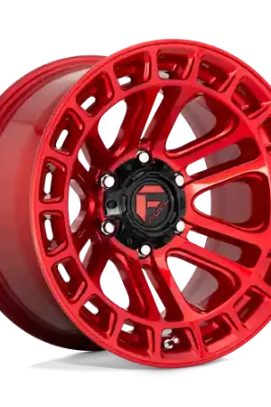Genuine Fuel 1PC D719 HEATER 6X139.7 20X9 +1 CANDY RED MACHINED