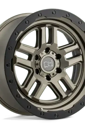 Black Rhino BARSTOW 6X130 18X8 +52 MATTE BRONZE W/ MATTE BLACK RING Flash Sale