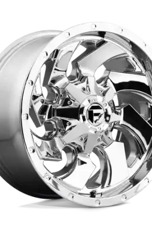Flash Sale Fuel 1PC D573 CLEAVER 8X170 22X12 -44 CHROME PLATED