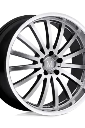 Mandrus MILLENIUM 5X112 18X8.5 +25 HYPER SILVER W/ MIRROR CUT LIP Best Seller