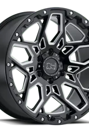 Black Rhino SHRAPNEL 6X139.7 17X9.5 +12 GLOSS BLACK W/ MILLED SPOKES Popular