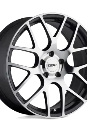Handmade TSW NURBURGRING 5X114.3 18X8 +35 GUNMETAL W/ MIRROR CUT FACE