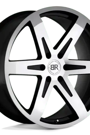 Black Rhino PEAK 6X139.7 22X9.5 +25 GLOSS BLACK W/ MIRROR CUT FACE Save Now