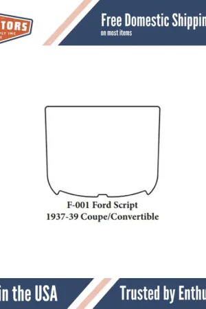 Trunk Floor Mat with Insulation for 1937-1939 Ford Coupe w/AcoustiShield Kit Same Day Shipping