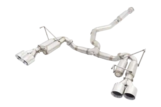 Limited Time X Force Race Catback Exhaust System with Quad Tip/Hot Dog Resonator - 2011-2021 Subaru WRX / STI