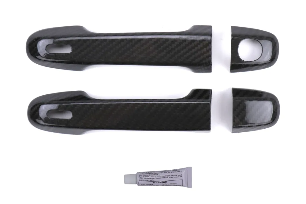 OLM S-Line Dry Carbon Fiber Gloss Finish Door Handle Cover - Gloss - 2013-2016 Scion FR-S(Non-Base) / 2013-2020 Subaru BRZ / 2017-2020 Toyota 86 Buy Direct