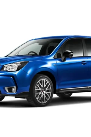 Limited Time STI tS Silver Side Skirt Garnish Set - 2014-2018 Subaru Forester