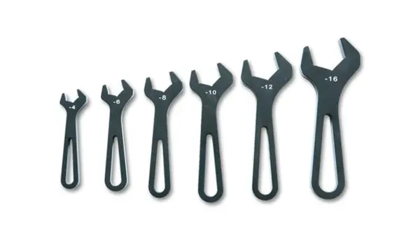 Crafted Vibrant Aluminum Wrench Set Set of 6 (AN-4 to AN-16)