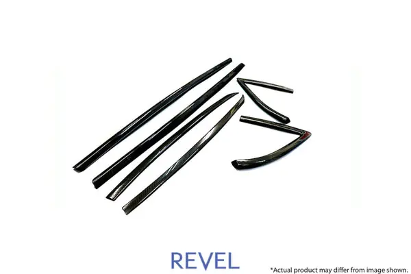 Price Cut Revel GT Dry Carbon Door Window Moulding Cover 2020 Toyota GR Supra - 6 Pieces