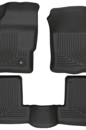 Top Rated Husky Liners 2015 Lincoln MKC WeatherBeater Black Front & Second Seat Floor Liner
